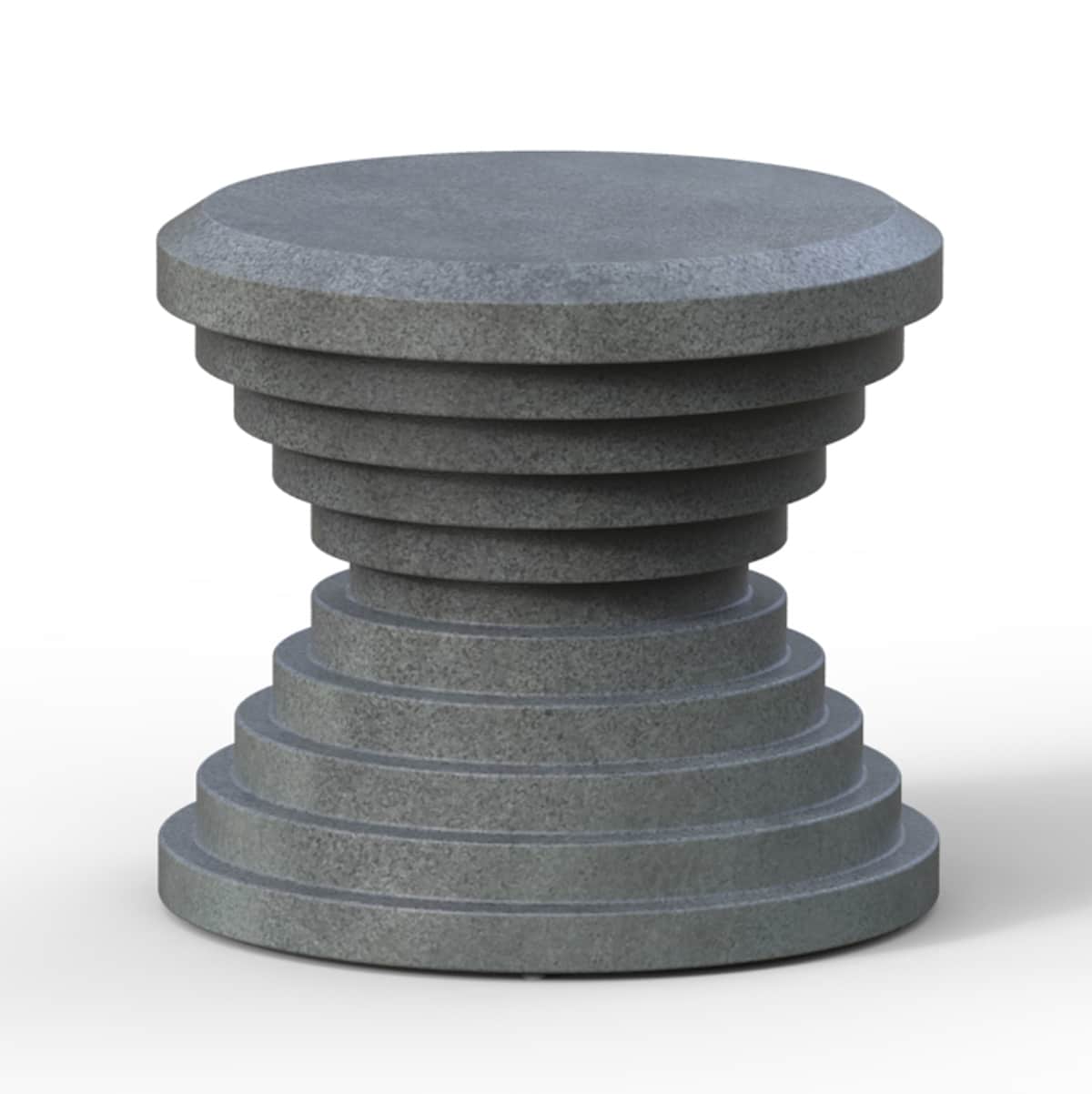 SMART-SIDE-TABLE-D51xH46Cm—Rough-Dark-Grey