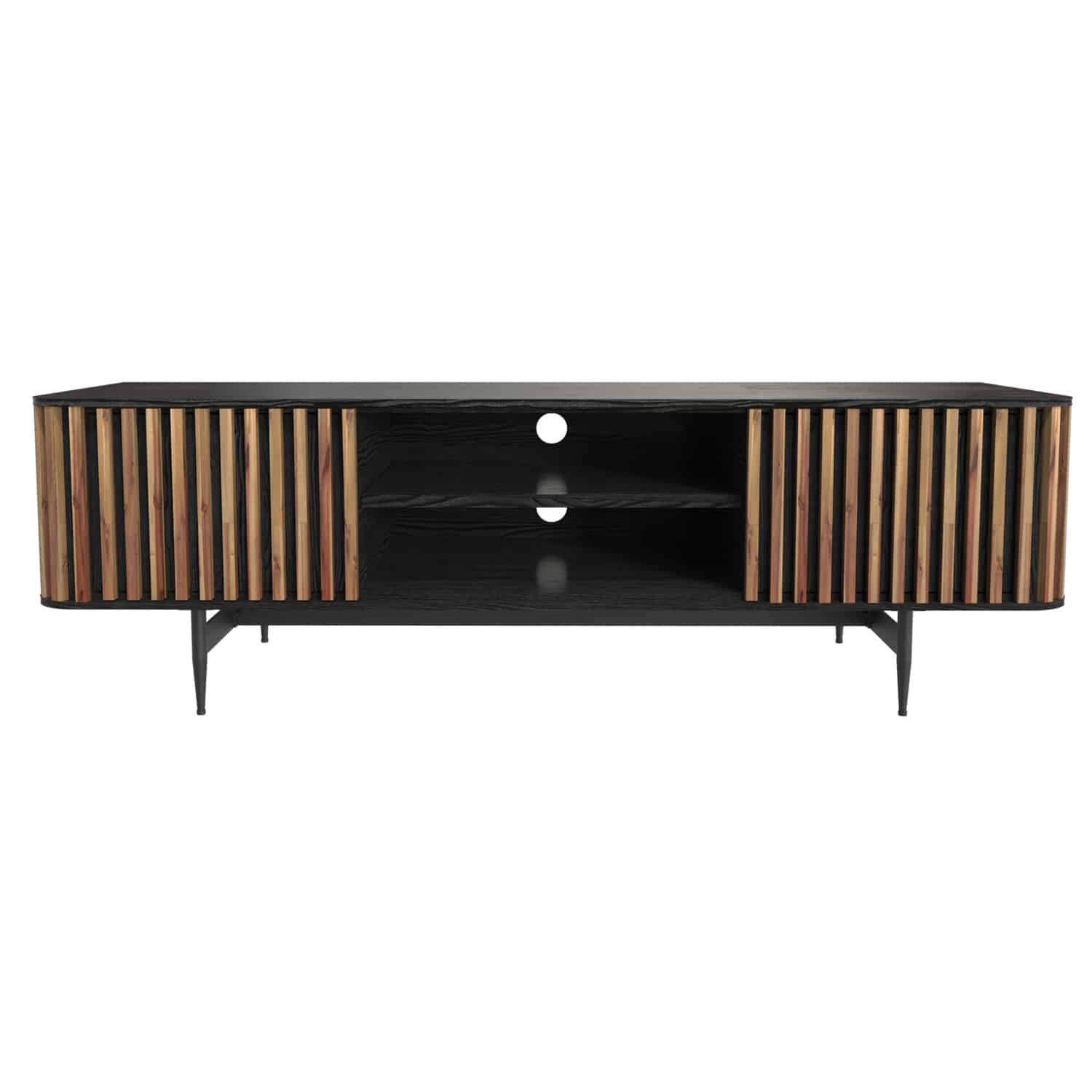 Linea-TV-Stand-(Acacia)—Front